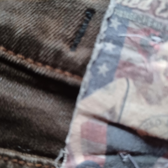 Red Engine Cayenne coated jeans. FLAWED - Picture 4 of 10